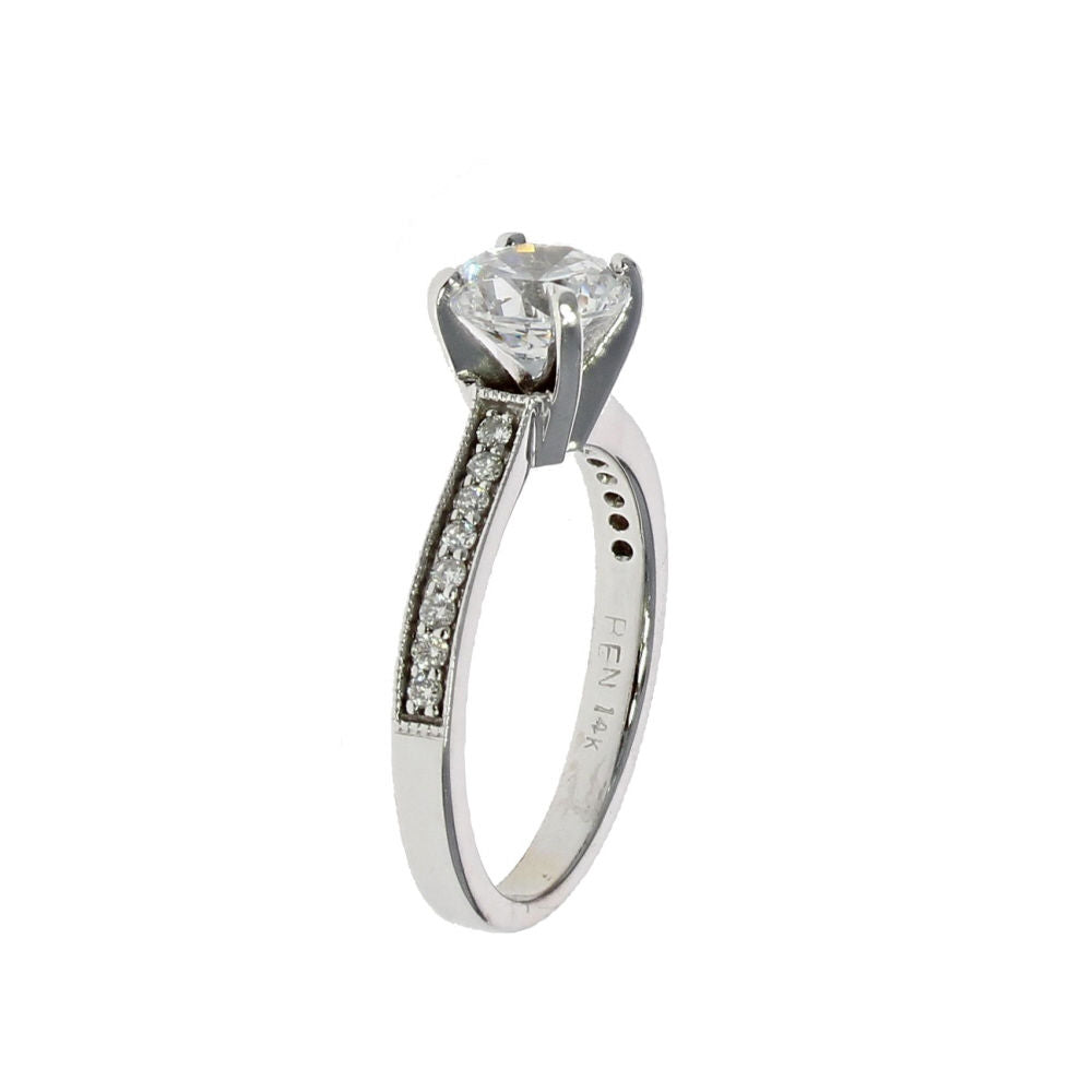 Four Prongs Engagement Ring