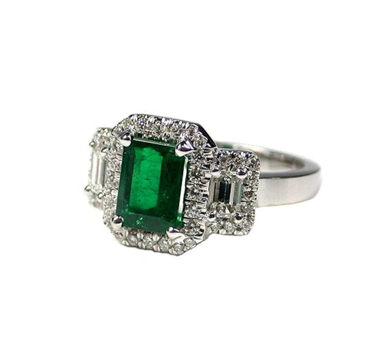 Emerald Diamond Ring