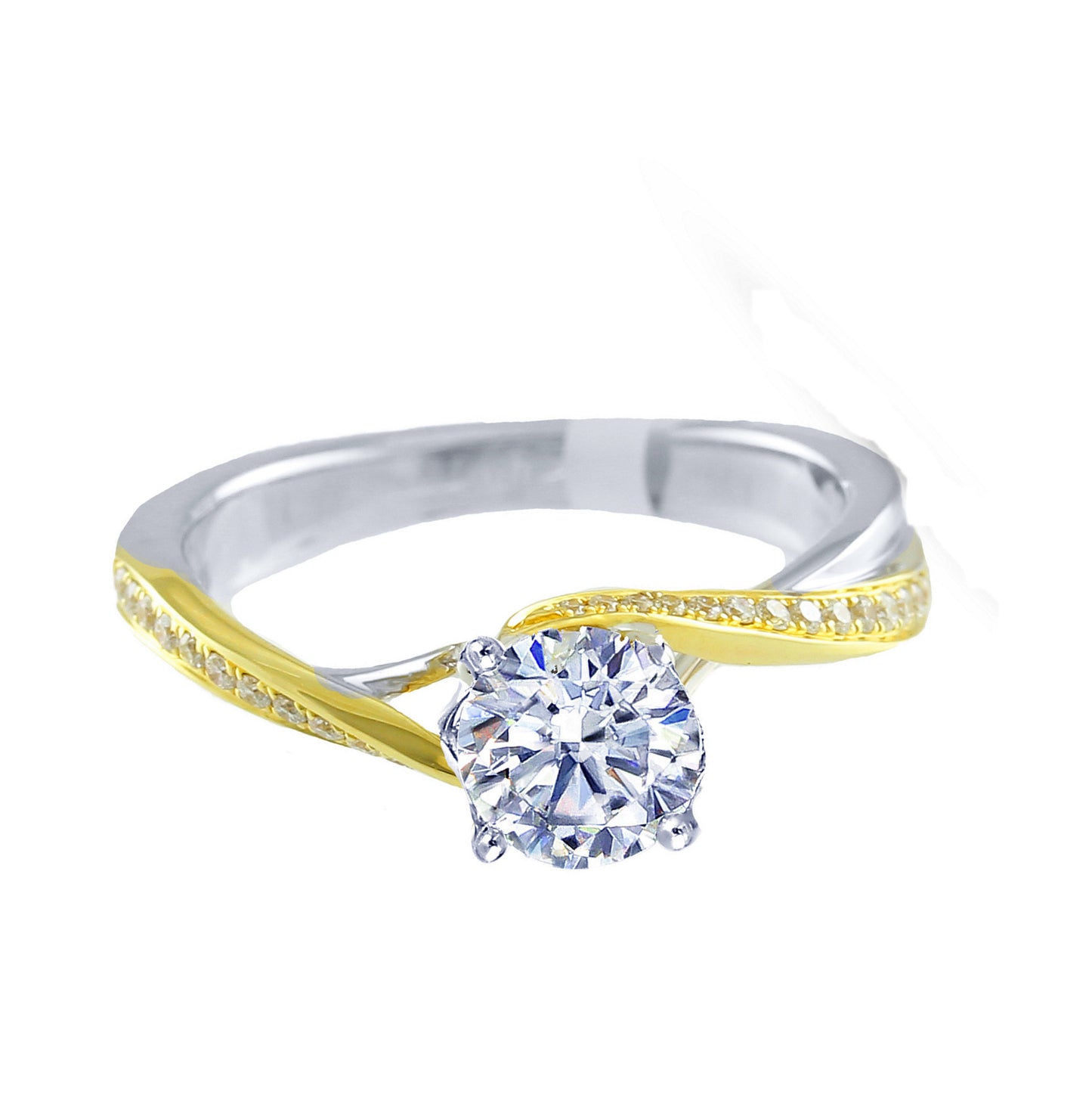 Two Tone Engagment Ring