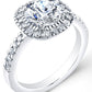 Halo diamond Ring