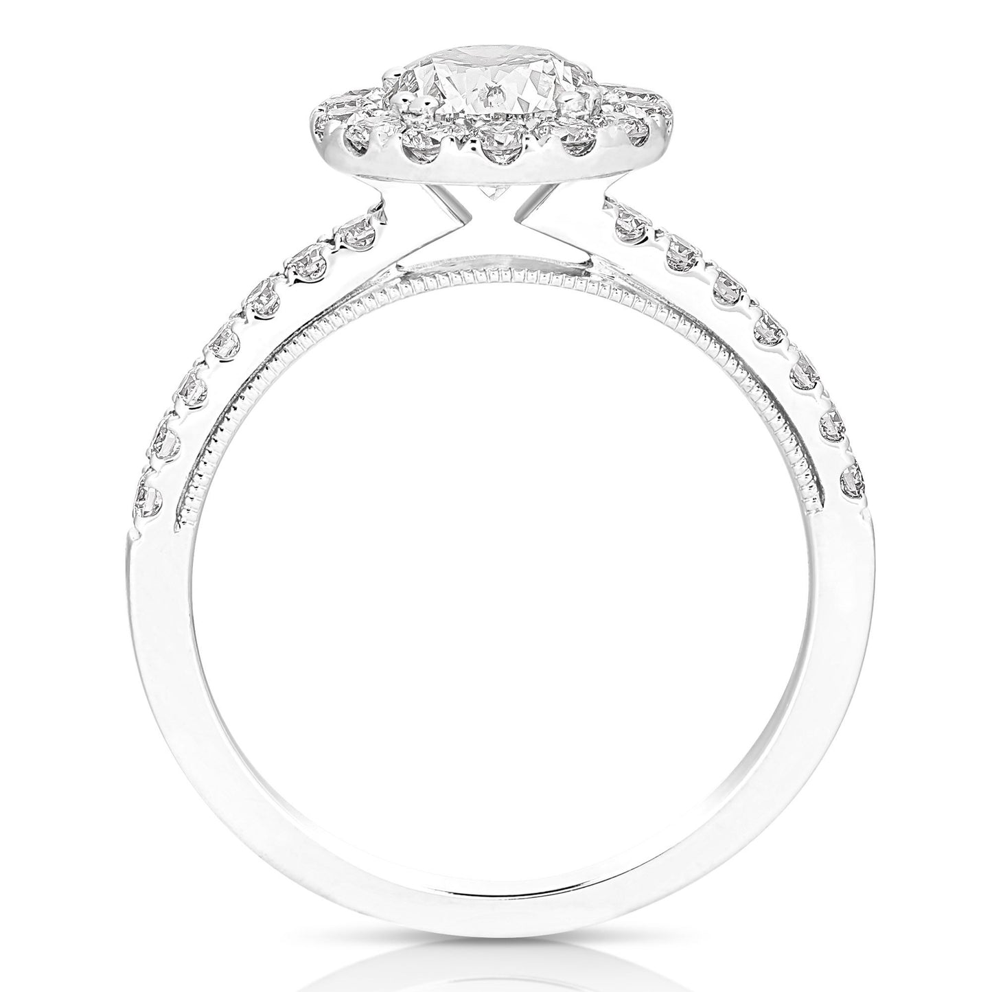 Round Halo Engagement Ring