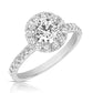 Round Halo Engagement Ring