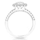 Round Halo Engagement Ring