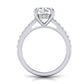 Hidden Halo Engagement Ring