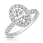 Oval Halo Engagement Ring