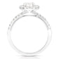 Oval Halo Engagement Ring
