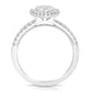 Pear Shape Halo Engagement Ring