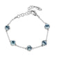 Bali Blue Topaz Link Station Bracelet