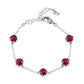 Bali Ruby Link Station Bracelet