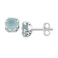 Bali Aquamarine Stud Earrings