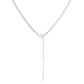 Split Paper Clip Diamond Necklace